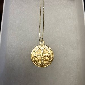 14 kt Gold Coin Necklace - 16”, brand new, never worn